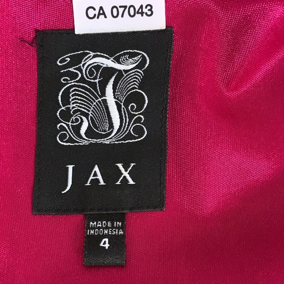 JAX Fuchsia pink satin dress - Picture 10 of 16